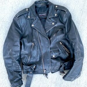 Wilsons Leather Vintage 80’s Motorcycle Jacket